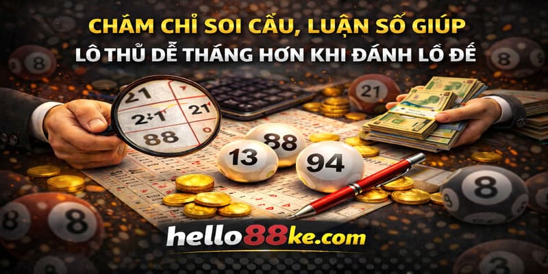 Chăm chỉ soi cầu, luận số giúp lô thủ dễ thắng hơn khi đánh lô đề