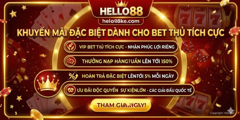 Khuyến mãi đặc biệt dành cho bet thủ tích cực