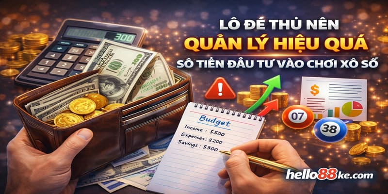 Lô đề thủ nên quản lý hiệu quả số tiền đầu tư vào chơi xổ số