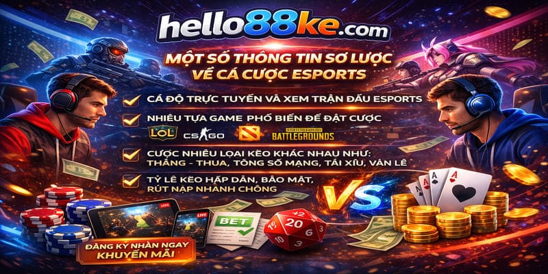Một số thông tin sơ lược về cá cược esports