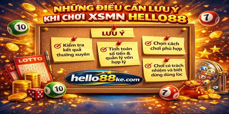 Những điều cần lưu ý khi chơi XSMN Hello88