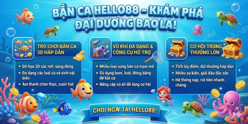 Thông tin chung về trò chơi bắn cá tại Hello88